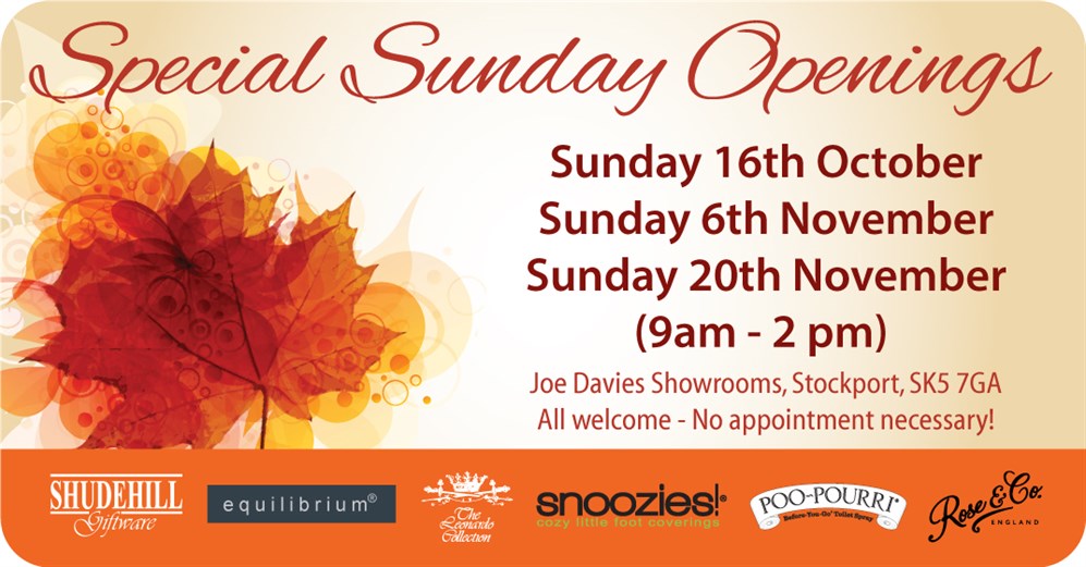 Special Sunday Openings