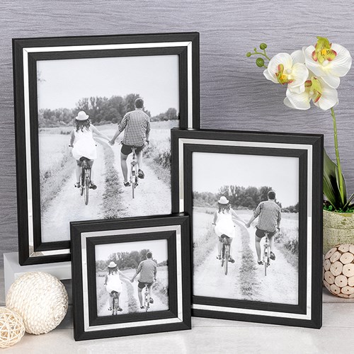 Grey Silver Band Frames