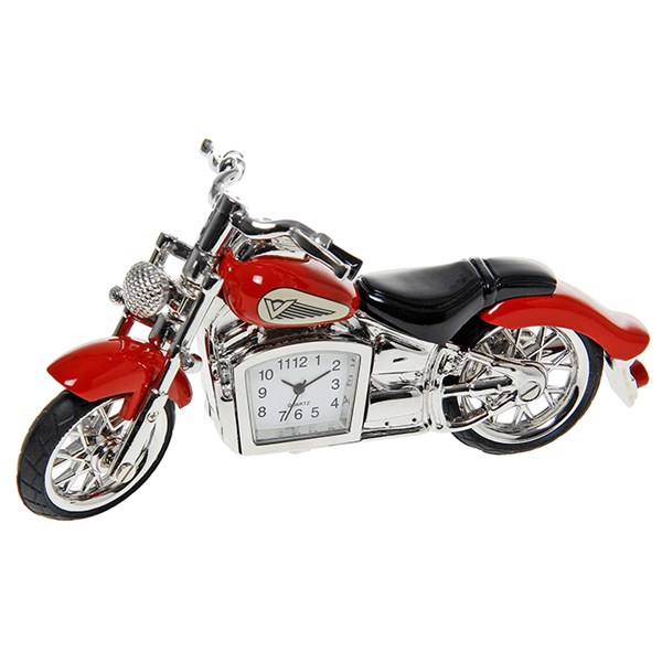 Red Classic Motorbike Clock