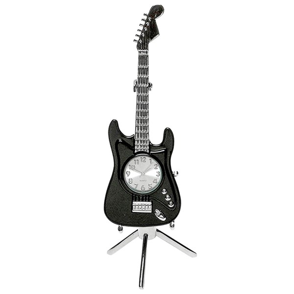 Black Fender Guitar Clock Stand