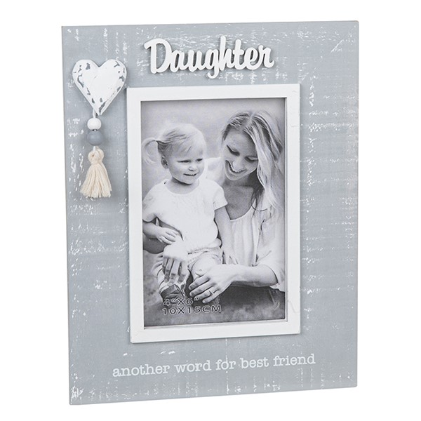 Cool Grey Tassel Frame Daughter