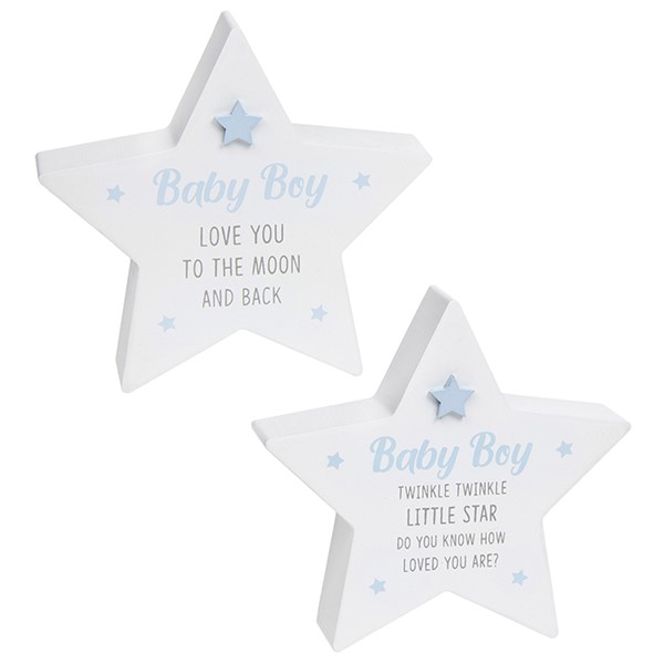 Cool Grey Standing Star Baby Boy