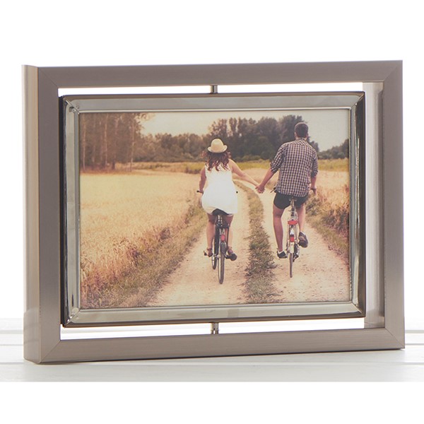 Dark Silver Spin Frame 6x4