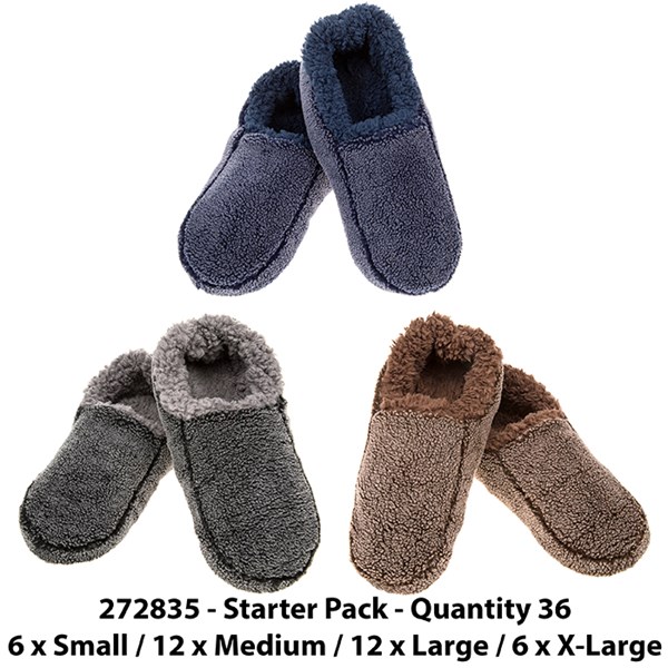 snoozies! Men's Two Tone Asst (6xS 12xM 12xL 6xXL)