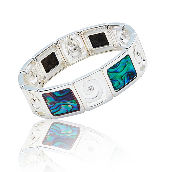 Equilibrium SP Pastel Squares Swirls Bracelet