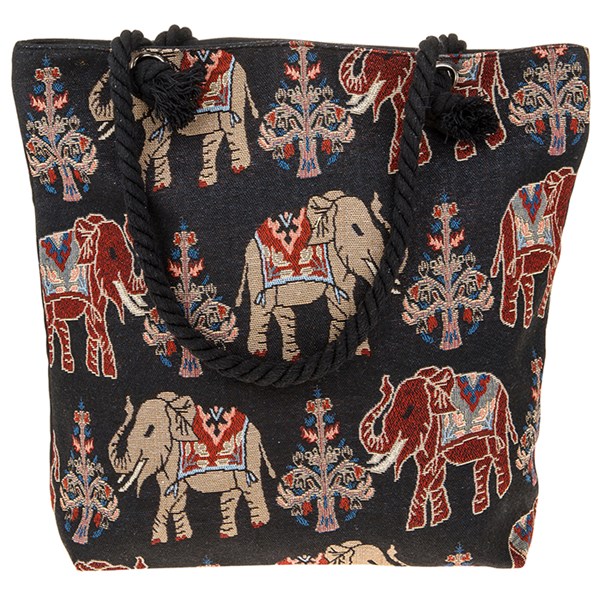 Equilibrium Elephant Tote Bag Black