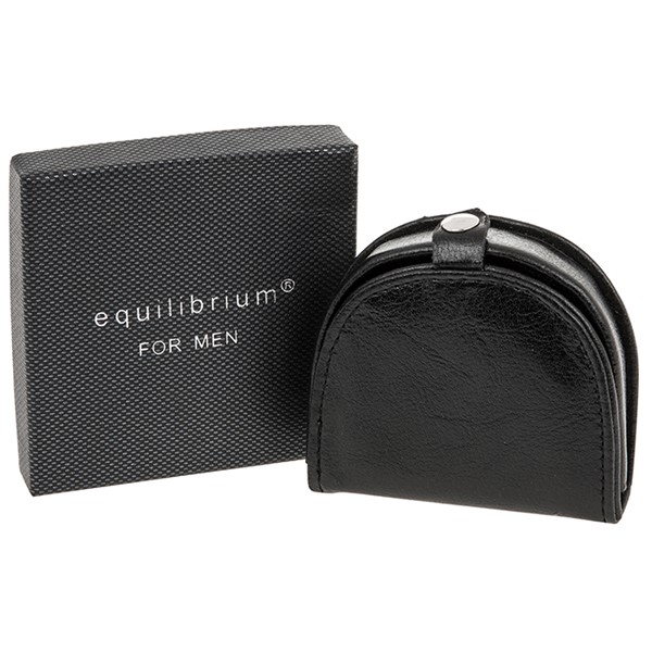 EQ For Men Rigid Coin Purse Black