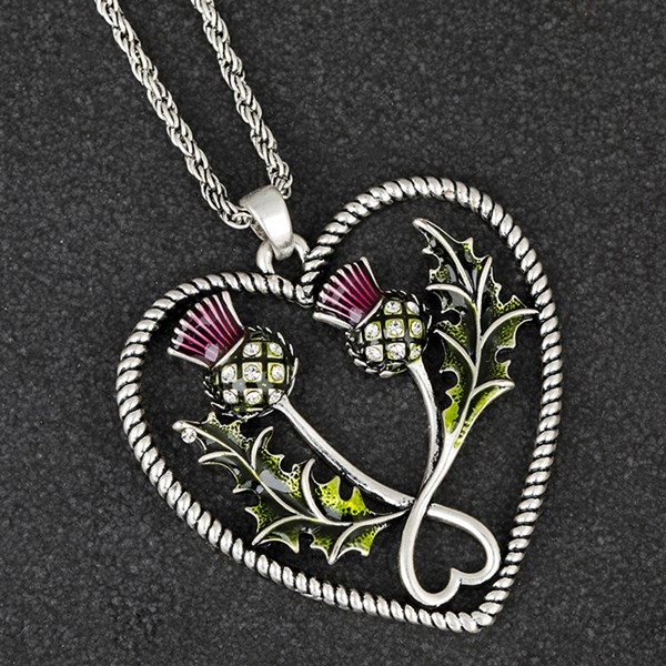 Equilibrium Vibrant Thistle Long Necklace