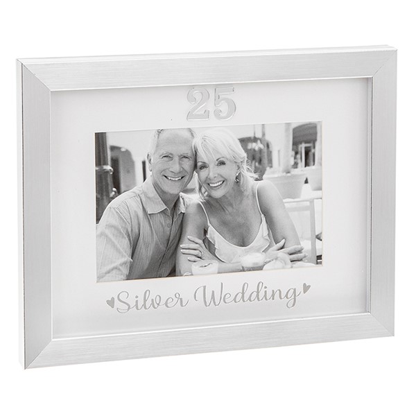 Silver Event Frame Silver Wedding Anniversary 6x4