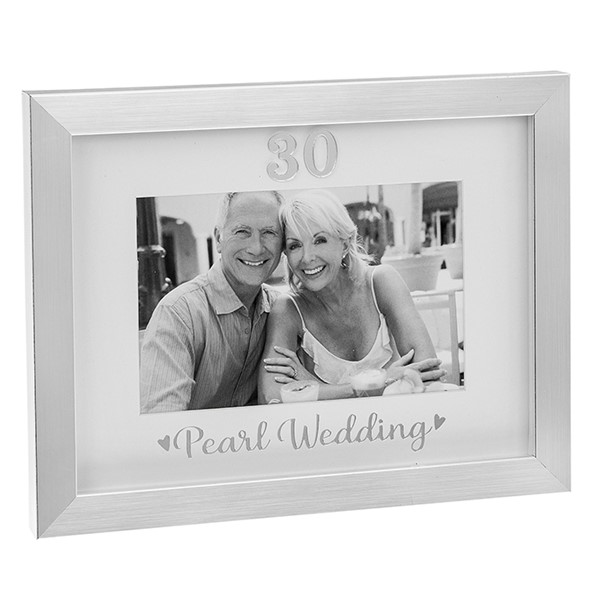 Silver Event Frame Pearl Wedding Anniversary 6x4