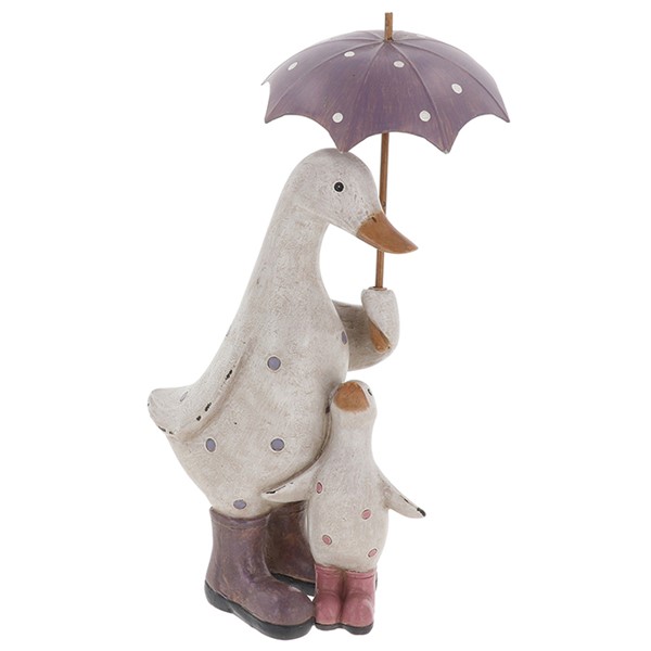 Polka Dot Brolly duck Mum & Baby Lilac