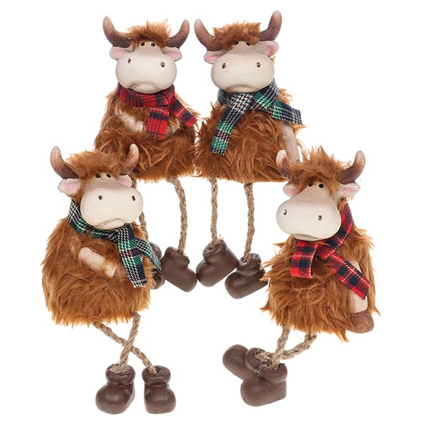 Highland Coos Dangly Legs Large