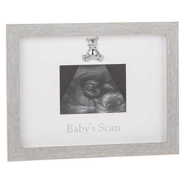 Modern Grey Baby Scan Frame 4x3