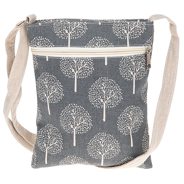 Tree of Life Cross Body Bag Grey