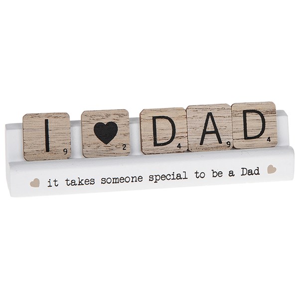 Scrabble Table Plaque Dad