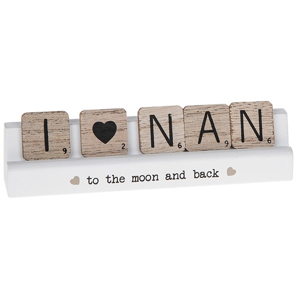 Scrabble Table Plaque Nan