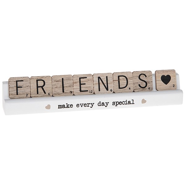 Scrabble Table Plaque Friends
