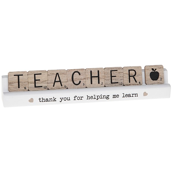 Scrabble Table Plaque Teacher