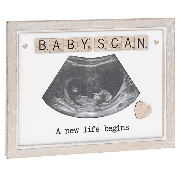 Scrabble Sentiments Frame Baby Scan