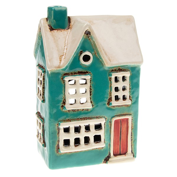 Village Pottery Country House Tealight Teal