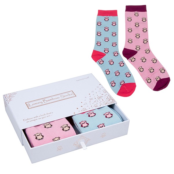 Bamboo Socks Gift Box Dreamy Owl