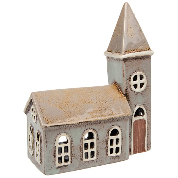 Village Pottery Church Tealight Large
