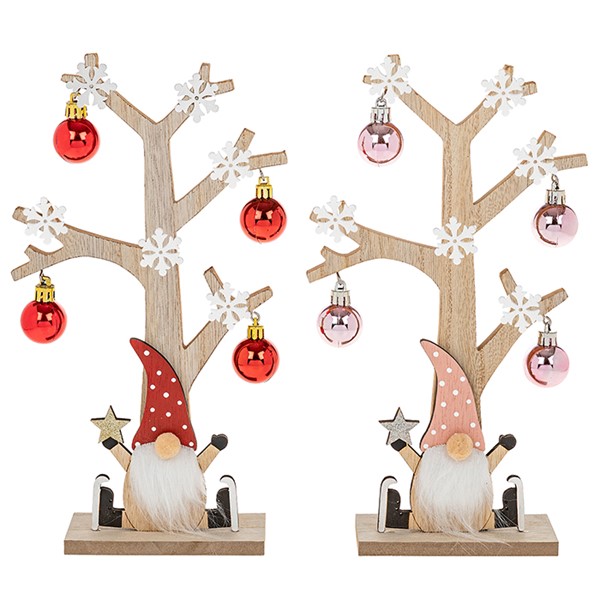 Xmas Craft Gonk Bauble Tree