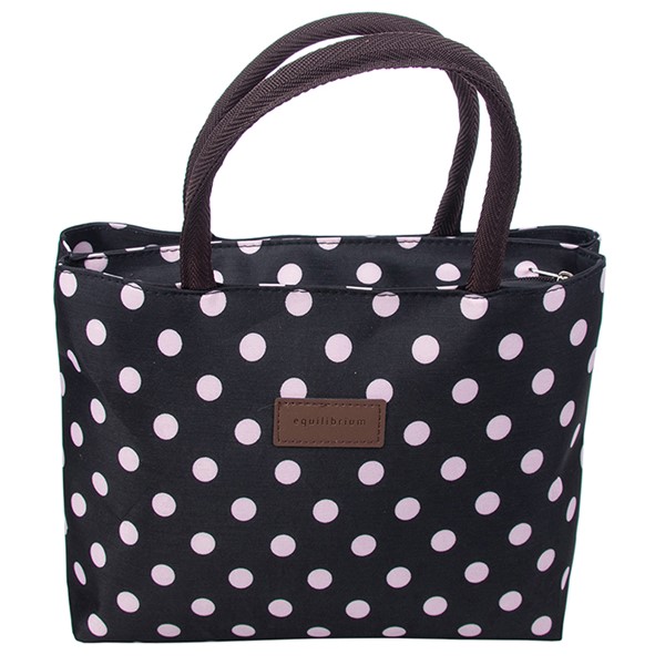 Lots Spots Waterpoof Bag Black Purple