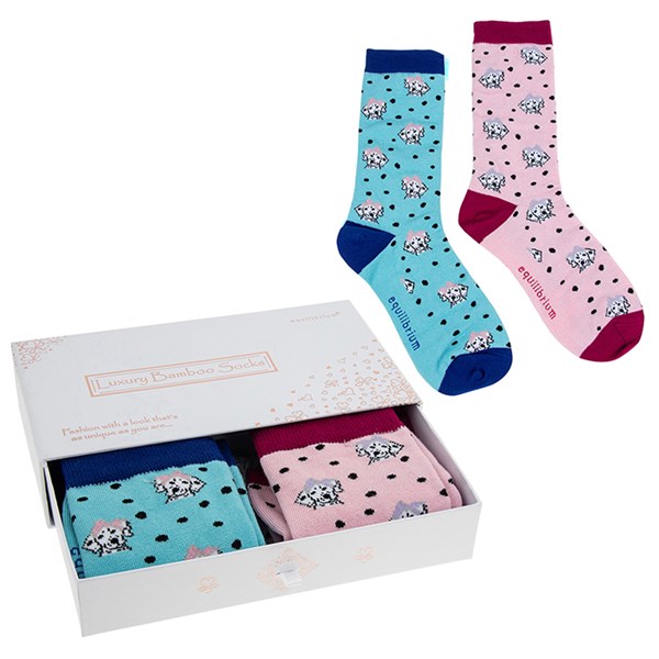 Bamboo Socks Gift Box Dalmatian