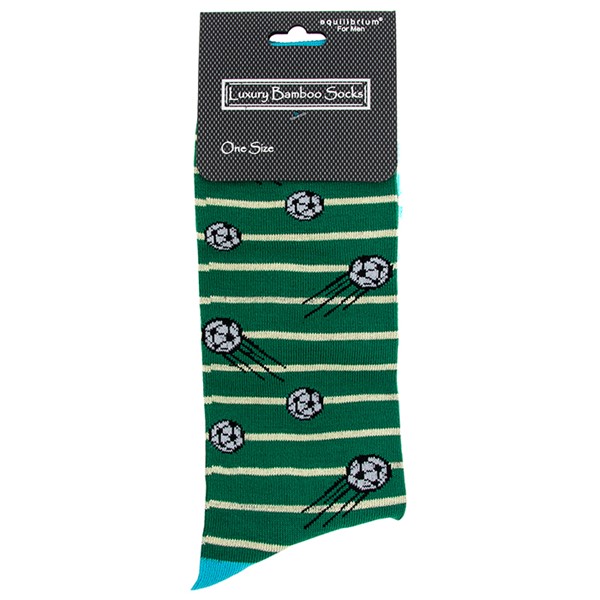 Men's Bamboo Socks Footy Green