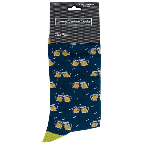 Men's Bamboo Socks Cheers Navy