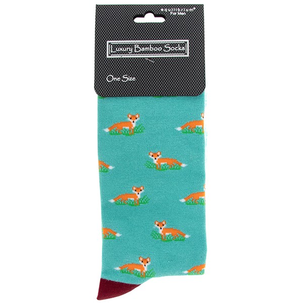 Men's Bamboo Socks Fox Teal