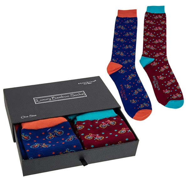 Men's Bamboo Socks Gift Box Cycle