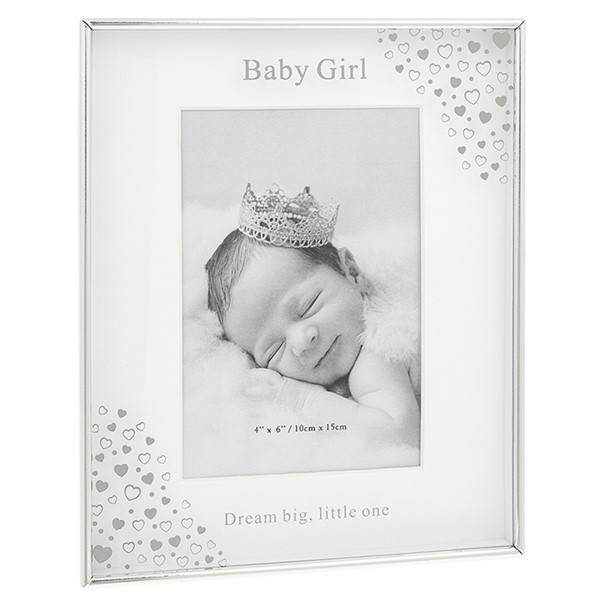 Mirror Floral Frame 4x6 Baby Girl