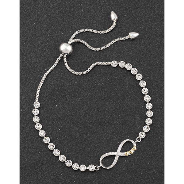 Kiss Collection Two Tone Eternity Kiss Friendship Bracelet