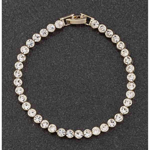 All That Bling Gold Plated Tennis Bracelet