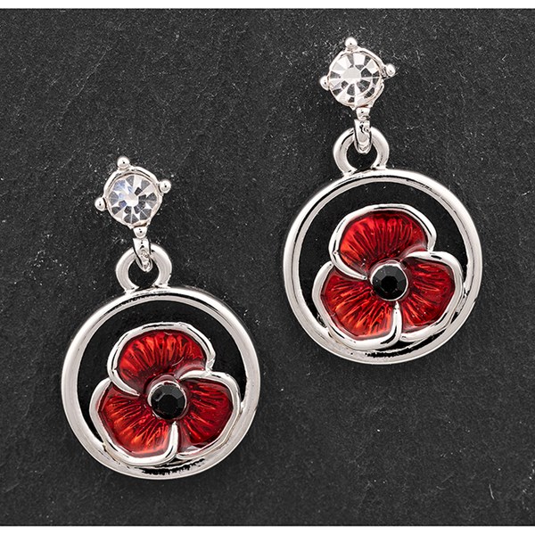 Framed Poppy Stud Earrings