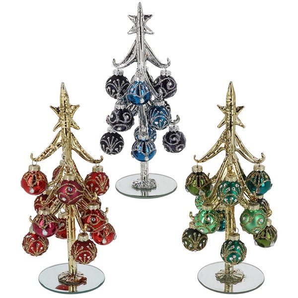 Deco Glass Tree Classic Xmas Medium