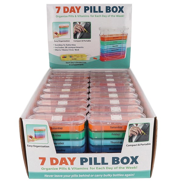 7 Day Pill Box Monday To Friday