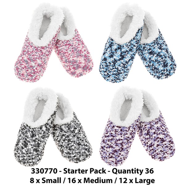 snoozies! Popcorn Stitch Assorted (8xS 16xM 12xL)