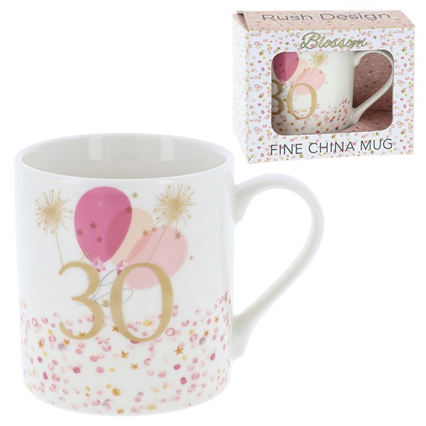 Rush Blossom Age Mug 30th