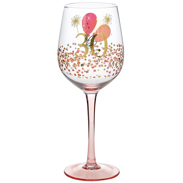 Rush Blossom Wine Glass 30th