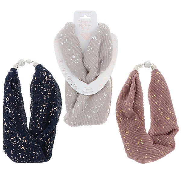 Scarf Necklace Foil Splashes