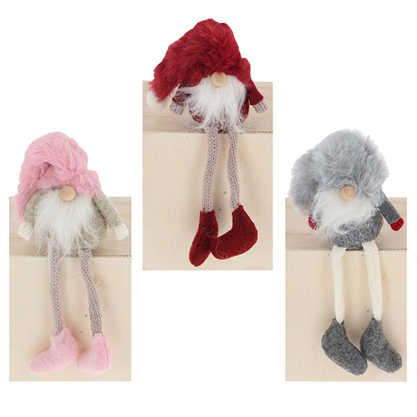 Furry Hat Gonk Dangle Leg Small