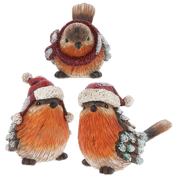 Sweet Festive Robin Large