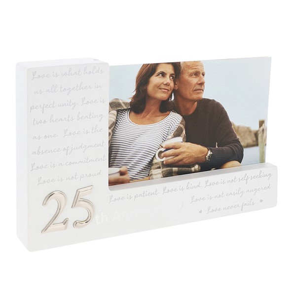 Modern Script Frame 6x4 25 Anniversary