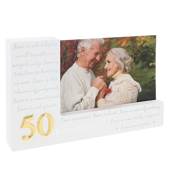 Modern Script Frame 6x4 50 Anniversary