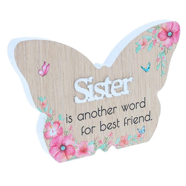 Cottage Garden Butterfly Plaque Small Sister