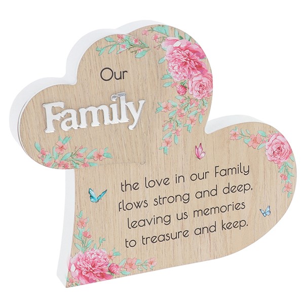 Cottage Garden Standing Heart Family