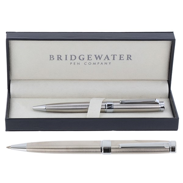 Bridgewater Galway Brushed Chrome & Chrome Trim Ball Pen